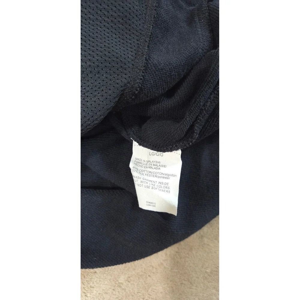 Under Armour iron lradise hoodie Mens size Large Black sleeveless gym workout